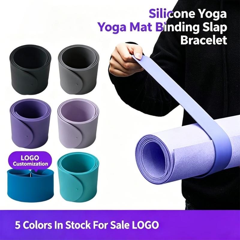 Multipurpose Silicones Strap Reusables Yoga Mat Tie With Enhances Frictions For Stable And Safe Bundling Gym Accessories