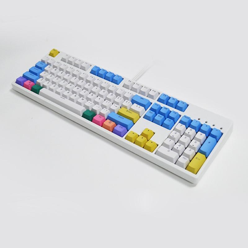 104 Keycaps Translucent Double Shot PBT for Key s Backlit For MX Switches Mechanical Keyboard Replaceable for