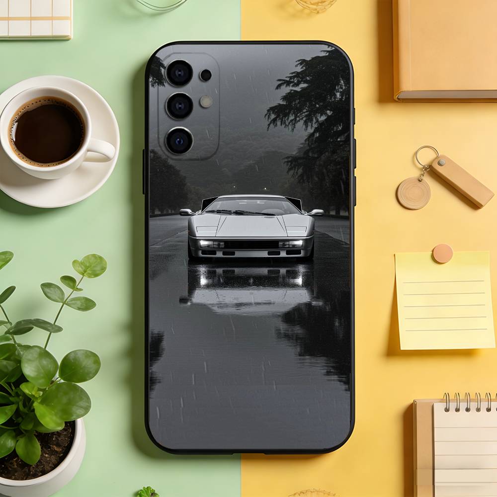 Countach Car Phone Case For Samsung S25,S24,S21,S22,S23,S30,Ultra,S20,Plus,Fe,Lite,Note,10,Black Cover Samsung S22ULTRA5G