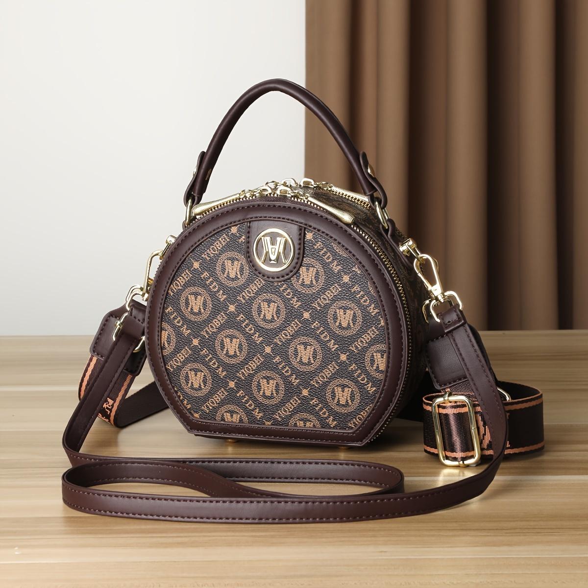 

Миниатюрная винтажная сумка через плечо, круглая сумка через плечо в стиле ретро, женская модная сумочка и кошелек для монет