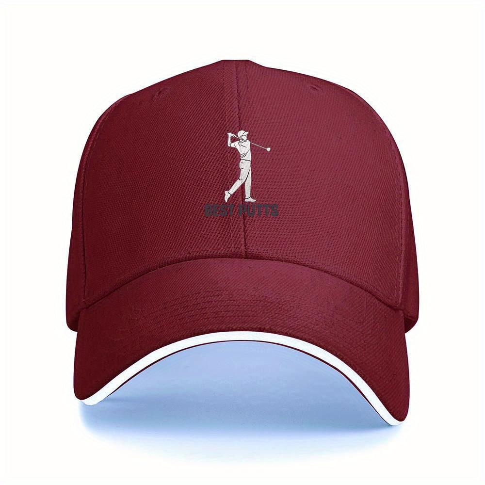 

Best Putts Golf Swing Graphic Baseball Cap Polyester Unisex Outdoor Adjustable Headwear One Size