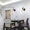 European Style Wrought Iron Wall Lamp - Creative Retro Design for Living Room, Bedroom & Bedside