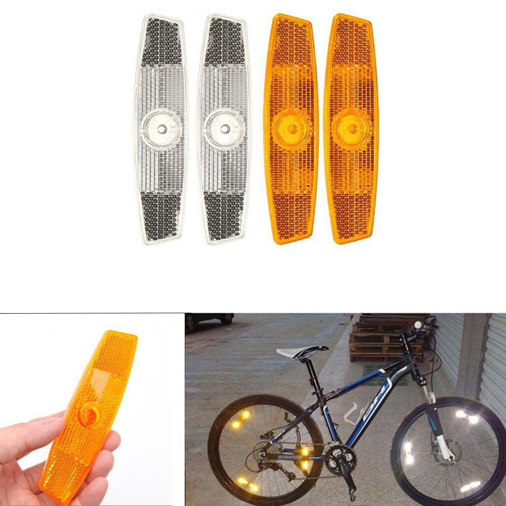 Accessories Bike Spoke Reflective Sheet Reflector Reflective Mount Clip Warning Bicycle Wheel