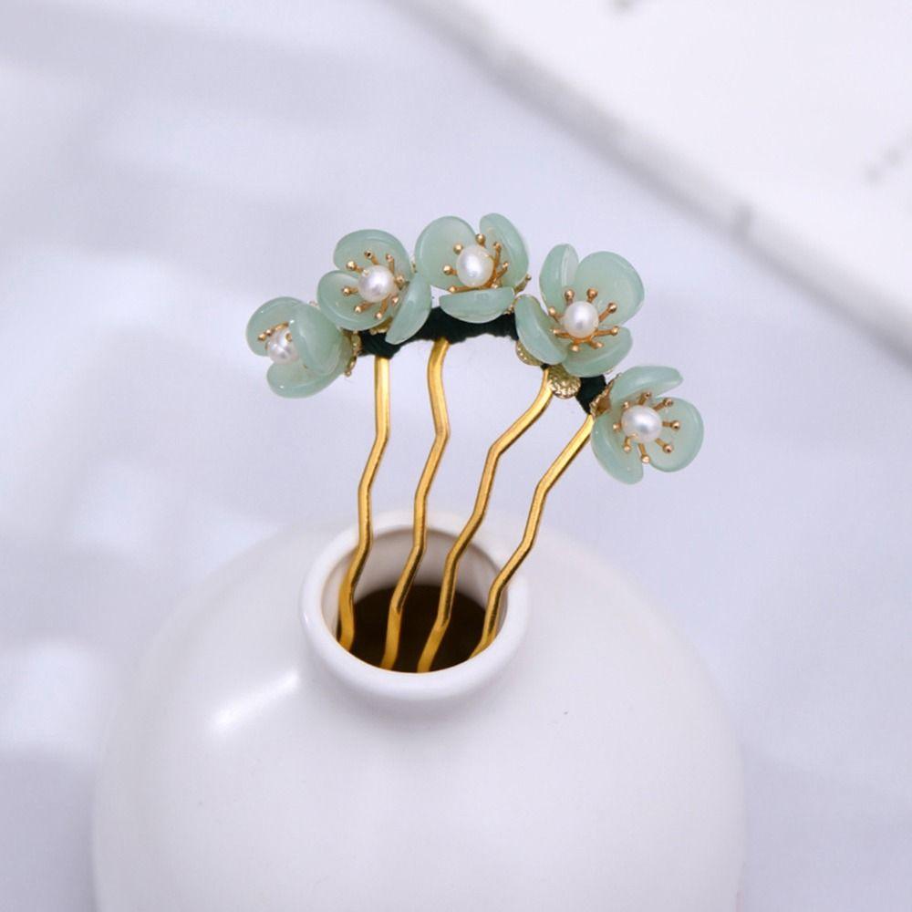 Hair Headwear For Women For Girls Hair Accessories U Shaped Hairpin Hair Fork Flowers Hair Stick