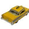 KiNSMART 1957 Chevrolet Bel Air Coupe Classic Taxi Cab Scale Diecast Metal Model Toy Car 5-Inch 140