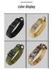 Adjustable Tactical Nylon Dog Collar & Leash Set for Medium-Large Pets