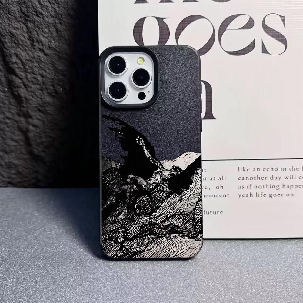 Angel's Wings Phone Case For IPhone 17 16 15 14 13 12 Pro Max 11 16 Plus 17 Air Silicone Shockproof Bumper Cover