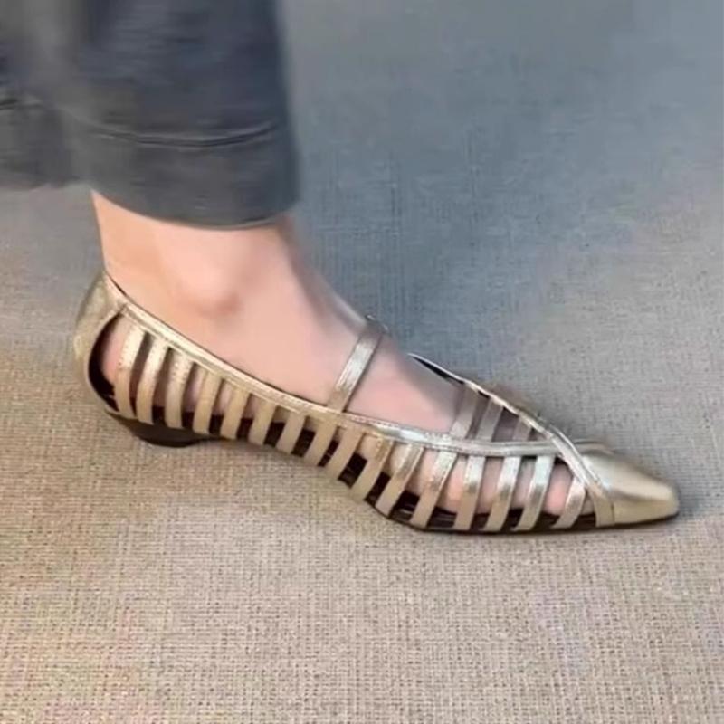 Fashion Flats Women Designer Shoes Pointed Toe Dress Sandals Fashion Autumn Woman Loafer Shoes 2025 New Trend Casual Zapatillas De Mujer