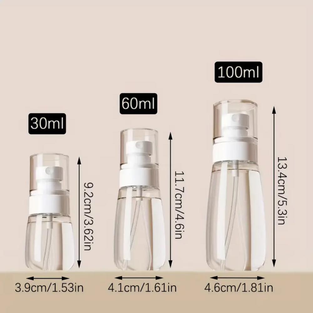 3-piece small spray bottle travel set - Fine Mist Mini empty spray bottle - suitable for toner, facial and hair spray