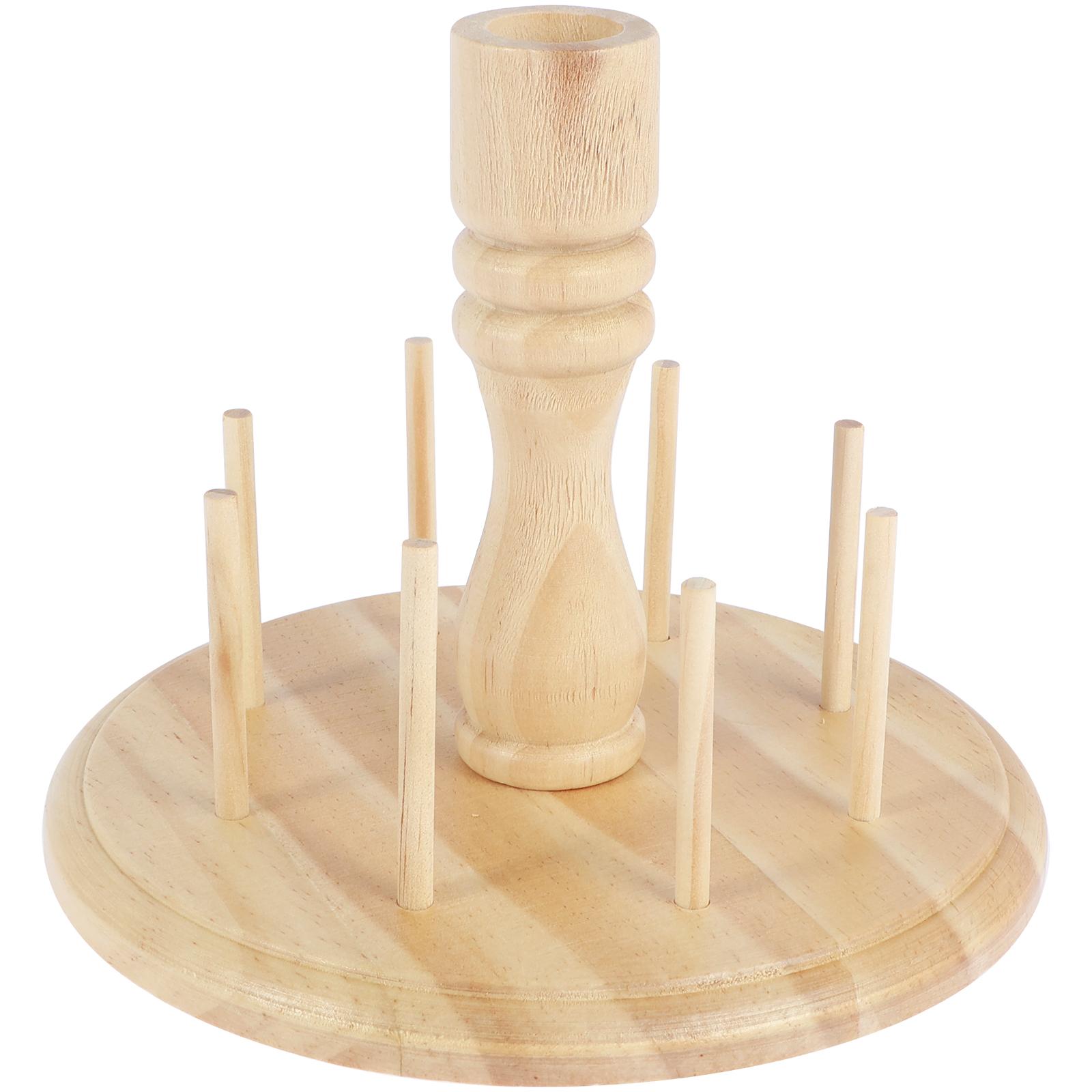 

Держатель для ниток, деревянная стойка для катушек, органайзер для 8 катушек, экономящий место, держатель для швейных шпуль, стойка для хранения швейных ниток, сосновая древесина