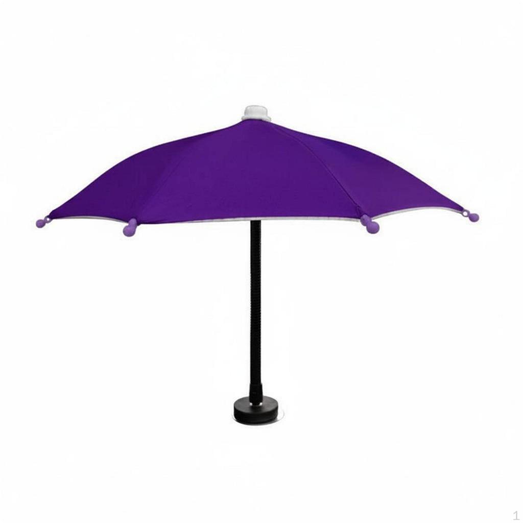 Flexible Phone Umbrella Sun Protection Car Mount for Livestreamers, Live Streaming Pink