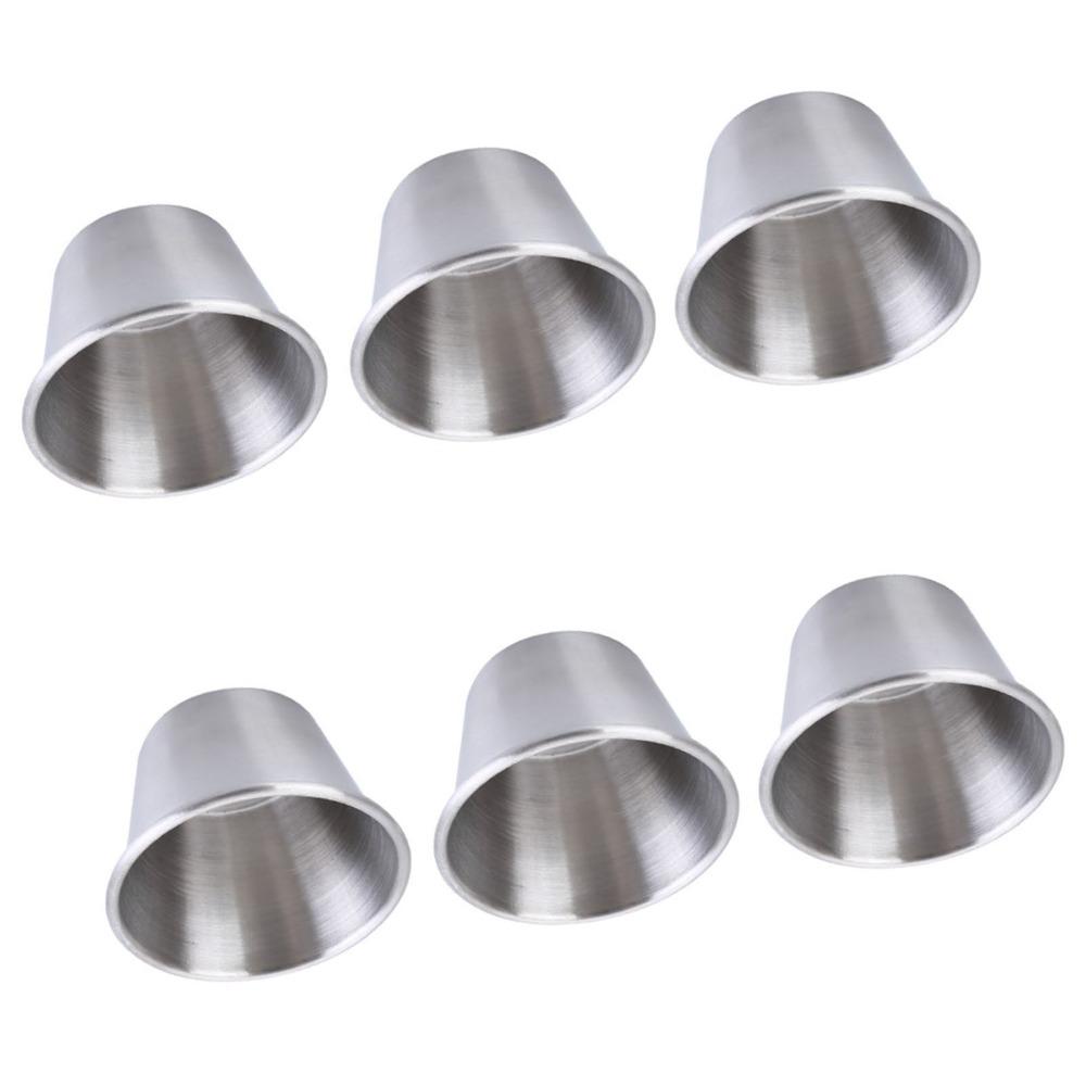 6 Pcs 70ml Dipping Sauce Bowls Leakproof Stainless Steel Sauce Cups  Outdoor Activities