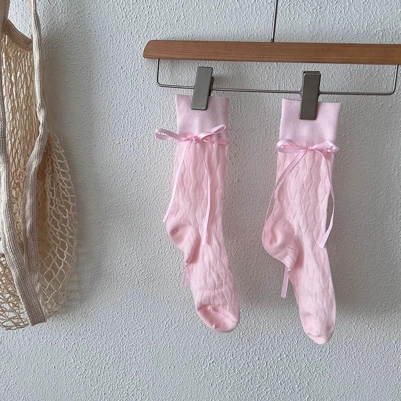 

1/4 пары балетных носков средней длины с ремешком и бантом, летние тонкие, впитывающие пот, дышащие, мягкие и удобные повседневные носки One Size