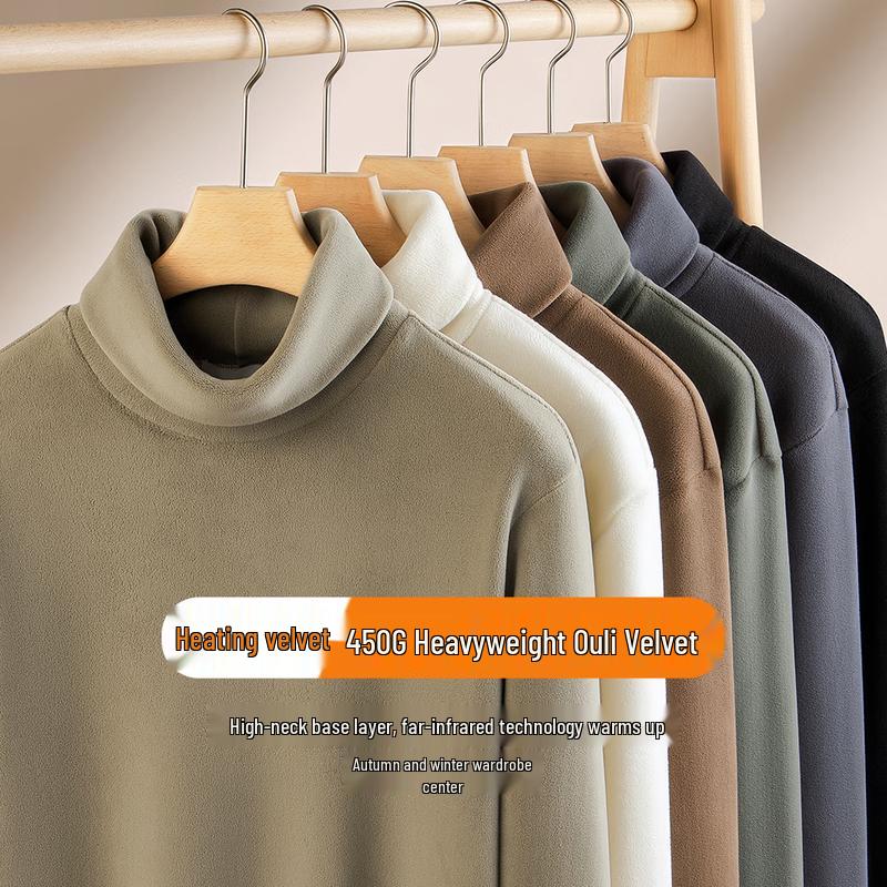 Men's Heavyweight Thermal High-Neck Base Layer Top