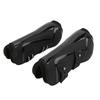 Horse Leg Boots PU Shell Elastic Neoprene Secure Horse Leg Guard for Tendon Blood VesselsBlack Front Legs M