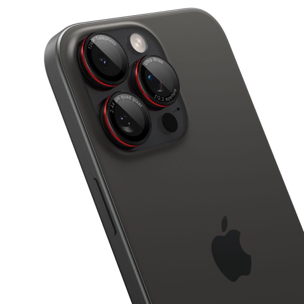 Protection d'Appareil Spigen Optik Pro Série L Glas.tr Ez Fit Protection Caméra Pack de 2 Iphone 14 Pro / Pro Max / 15 Pro / Pro Max / 16 Pro / 16 Pro Max Noir