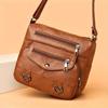 Heart Decorated Multi-layer Large Capacity Shoulder Bag, Fashiable Women's Leather Crossbody Bags, Suitable for Commuting