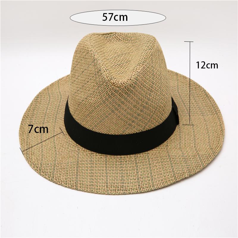 Sommer handgefertigt Sonnenhut Damen Mann Strohhüte Damen Outdoor Strand Sonnenschutz Damen Natur Salzgras Zylinder atmungsaktiv