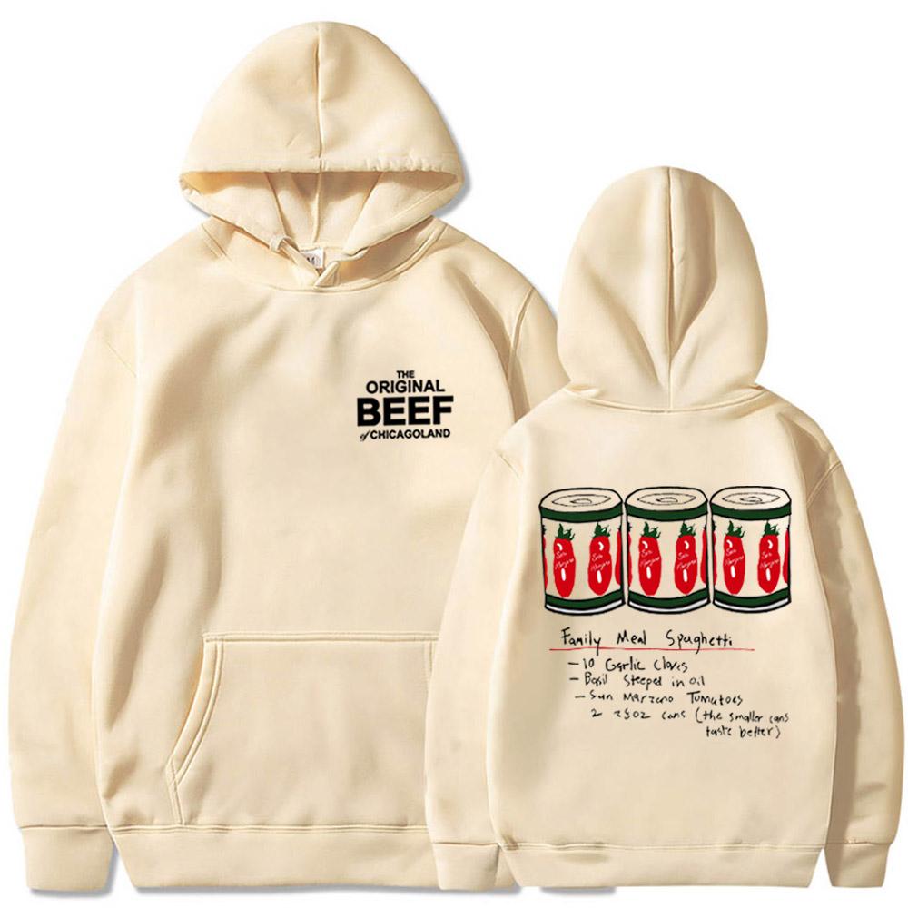 Mikina seriálu The Bear Mikina pro fanoušky Jeremyho Allena Rodinné jídlo Špagety Unisex Harajuku Mikiny