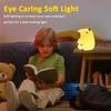 Capybara Night Light for Kid Silicone Baby Nursery Lamp Dimmable Squishy Touch Bedside Lamps Adorable Rechargeable Animal Lights