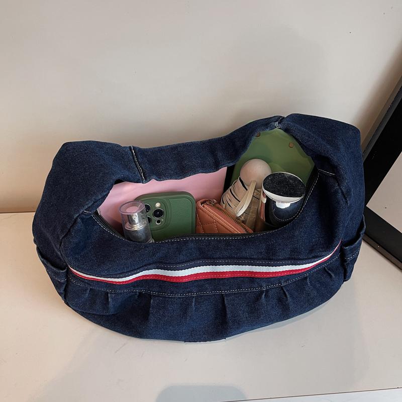 Denim Bag Large Capacity Crossbody Bag Women Tote Bag Commuter Shoulder Bag