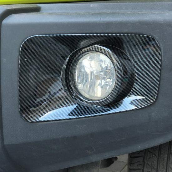 Nebelscheinwerferabdeckung für 2019-2025 Suzuki Jimny: Dekorativer Aufkleber für die Augenbraue des Frontrahmens