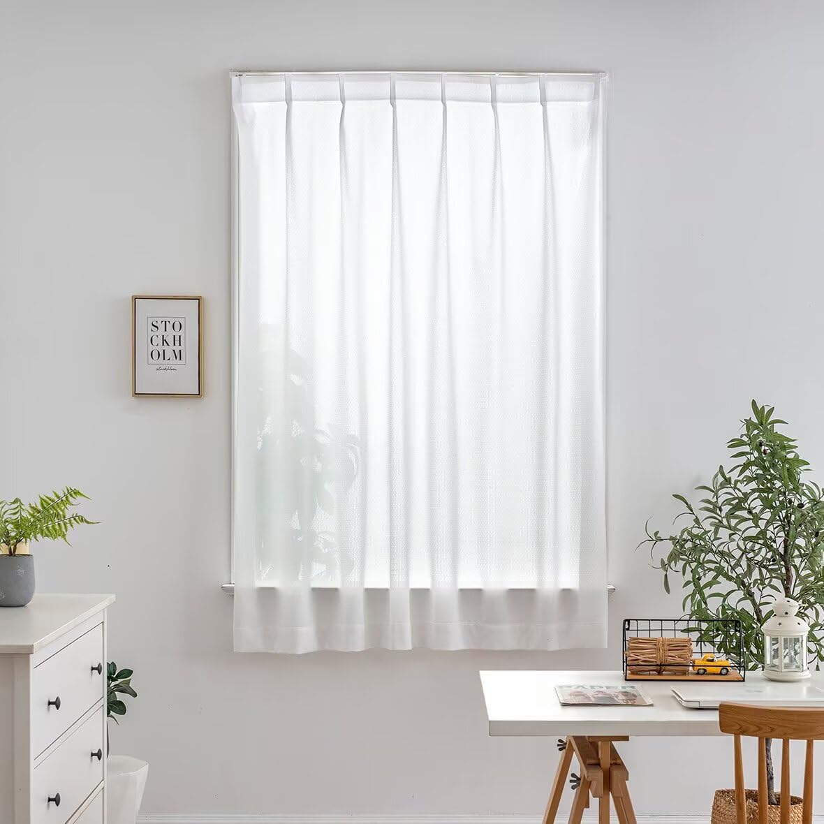 

HIMENO Small Window Mirror Lace 120cm 70cm Single UV Heat Energy Power Soft to the with Adjustable Heat and Thermal Stylish and Cute Scandinavian