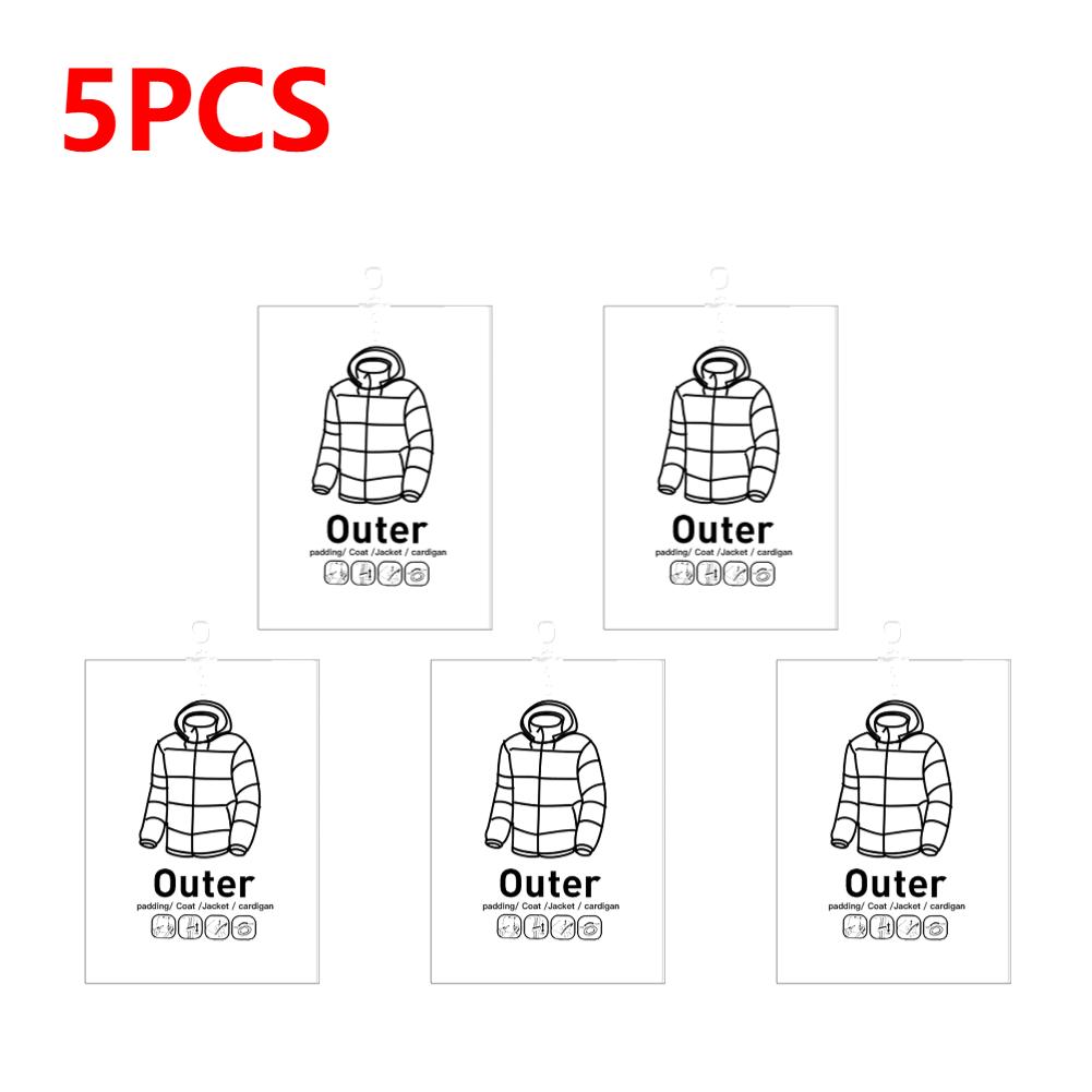 1-10PCS Hang Transparent Vacuum Bag Storage For Clothes Down Jacket Overcoat Compression Home Organizer Wardrobe