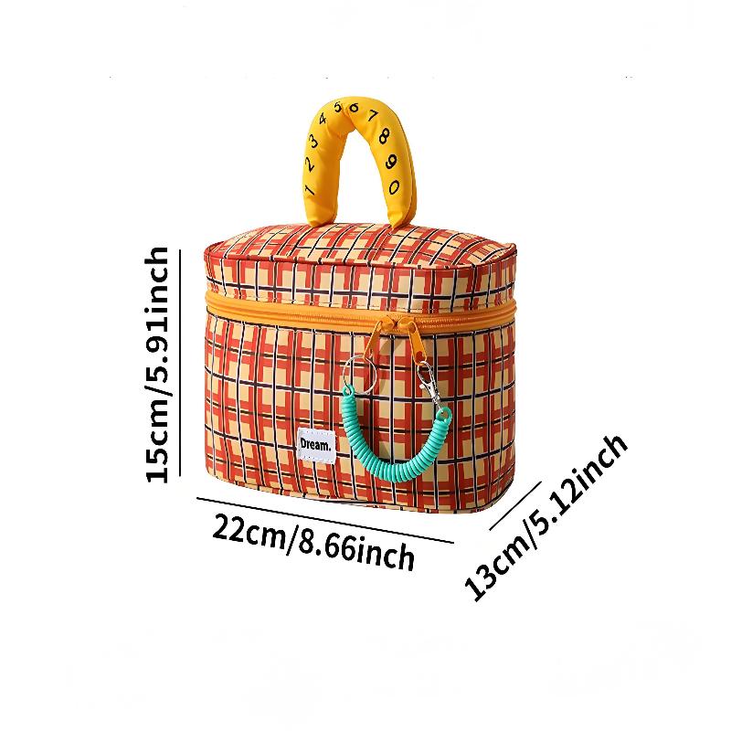 Makeup Bag, Large Capacity Waterproof Hand-Held Storage Bag, Cute And Portable, Business Travel Partition Layered Toileting Bag