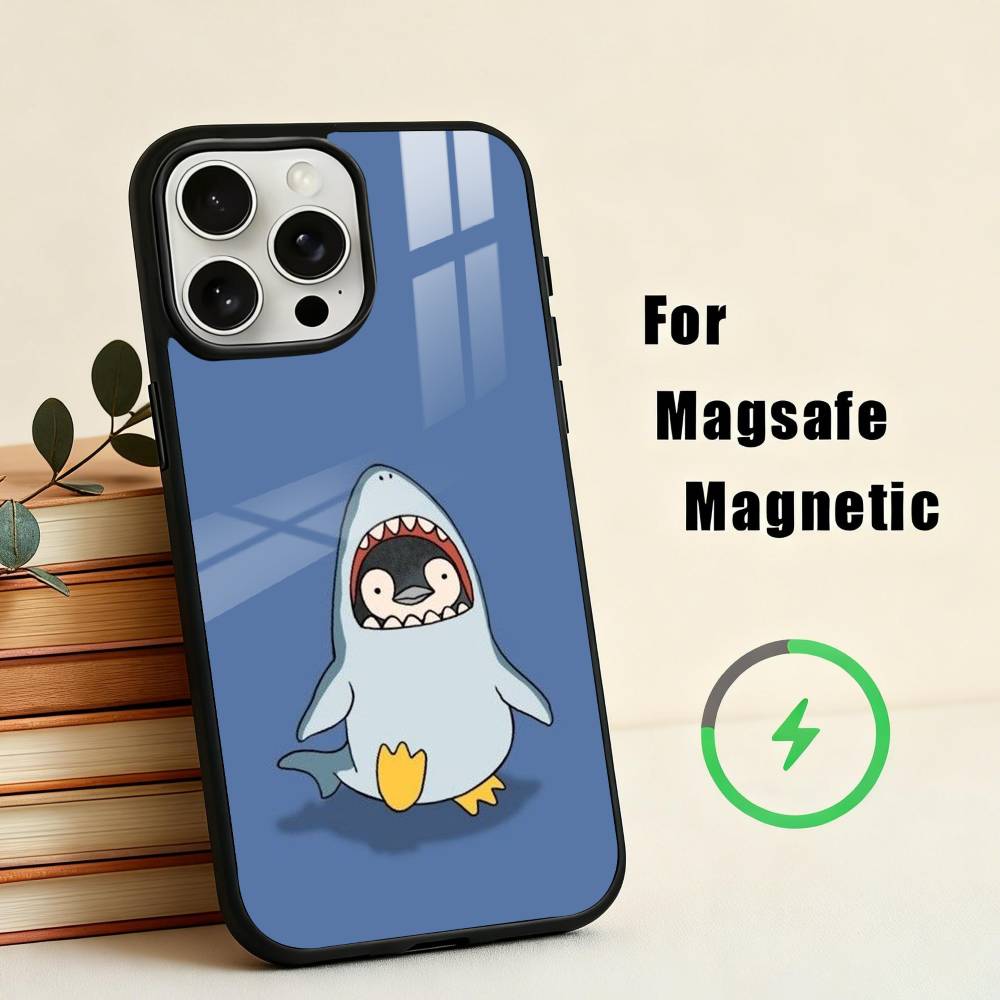 C-Cartoon-N P-Penguin   Phone Case For iPhone 17,16,15,14,13,12,Plus,Pro,Max for Magsafe Magnetic Wireless Charging