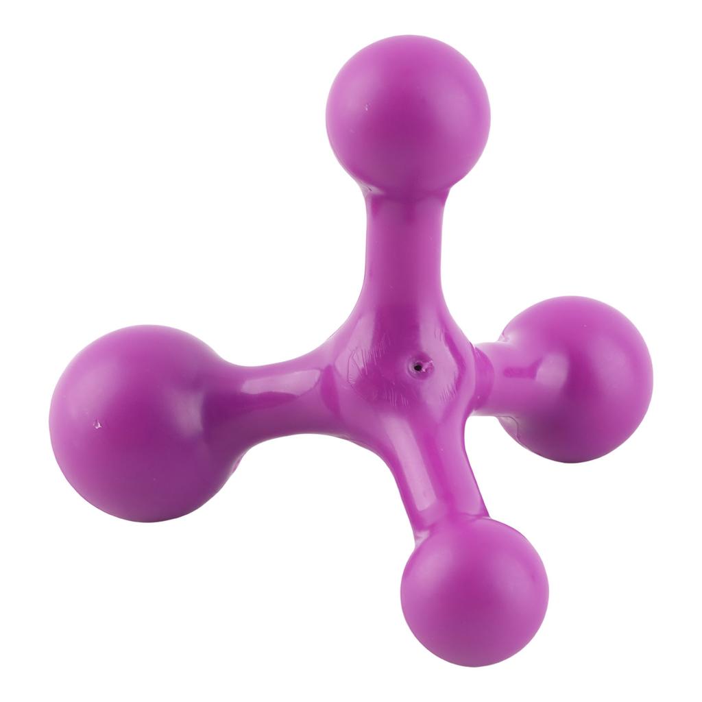 Back Muscle Massager 4 Balls Structure Deep Relaxing Neck Massage Tool for Neck Leg Purple