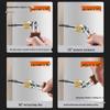 Bendable Multi-Angle Two-Way Ratchet Screwdriver with Awl