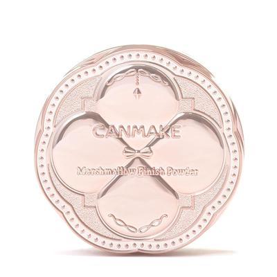 CANMAKE Puder Marshmallow Finish Mini - Matowy Jasny Ocher 5g Puder Prasowany z Lusterkiem i Puszkiem
