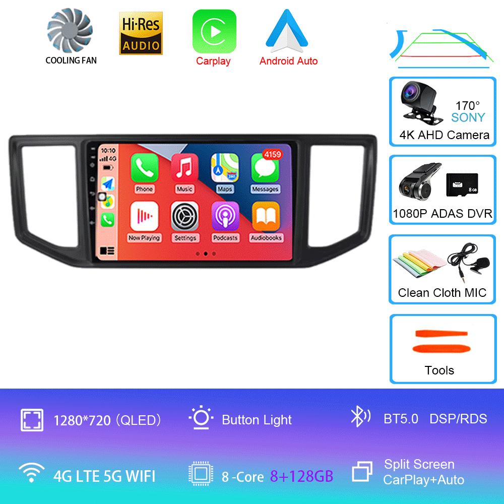Android 14 Video Player For VW Crafter Man Tge 2017 2018 2019 2020 Car Radio Multimedia Navigation Wireless Carplay QLED Screen