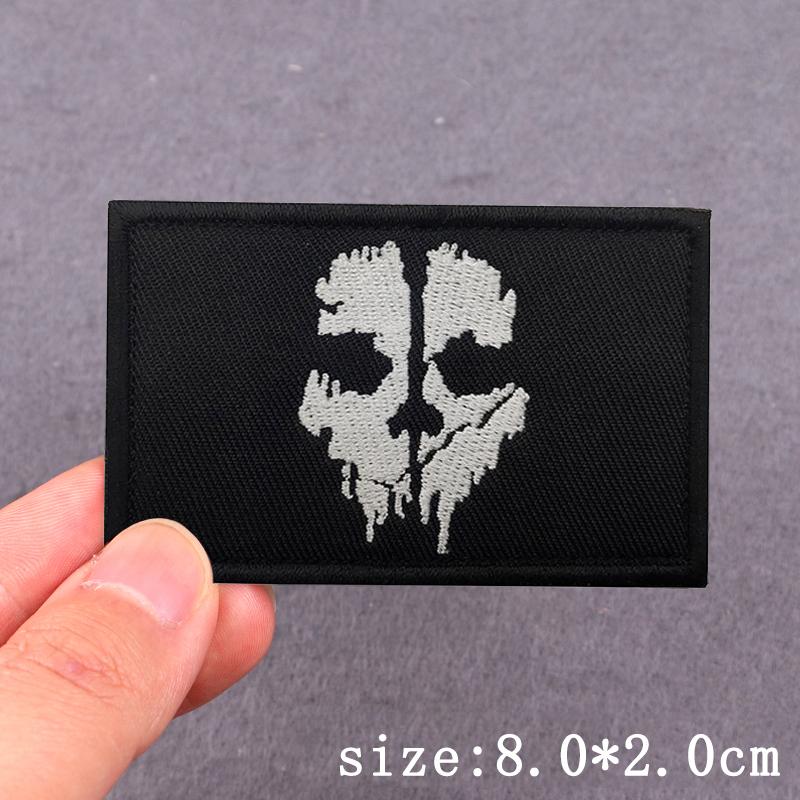 Skull Punk Embroidery Patches For Clothing Hip Hop Animal Patch Iron On Patches On Clothes Heart Sexy Patch For Clothes Stickers