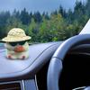 Adorable Easter Car Pendant with Removable Hat - Perfect for Shelf and Desktop Decor