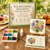 Handicraft Supplies for Home Sea Glass Mosaic Art Kit, Flower Insect DIY Unique Birthday Presents Her Craft Kit with Colorful Pieces Adults Beginners,