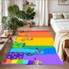 Anti‑Slip Crystal Velvet Floor Rug, Numberblocks Design Carpet for Indoor Living Bedroom Home Decoration