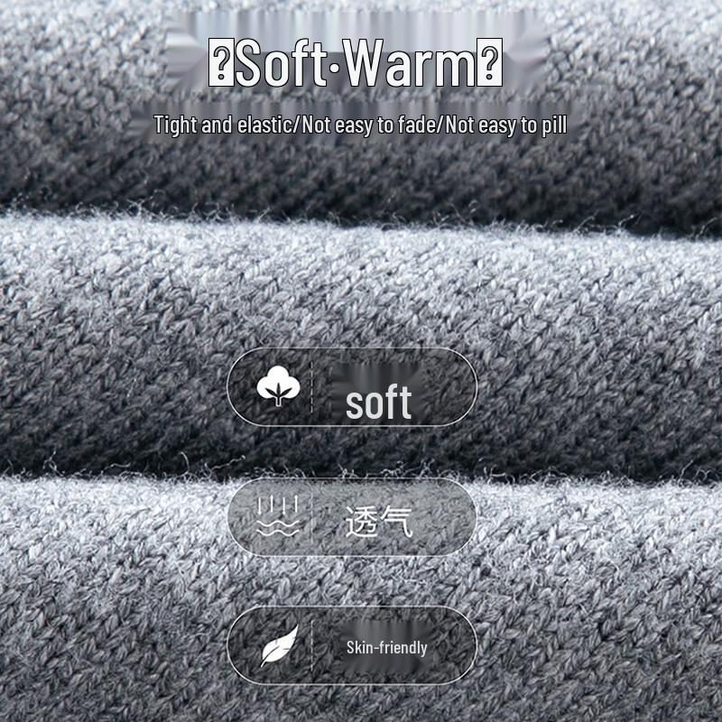 Romon Men's Round Neck Warm Knit Sweater WLL202