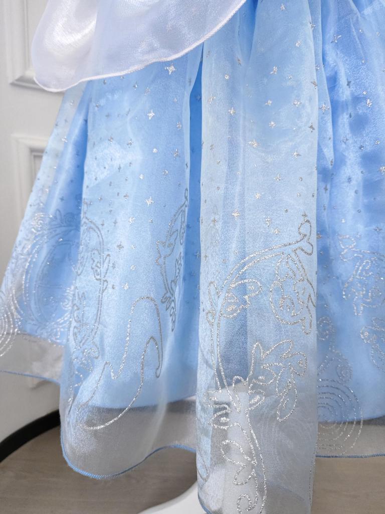 TYHTYM Cinderella Princess Blue Sizes Kids Perfect for and Birthdays Dress, Dress, Children's Cosplay, Dress, 105-120cm, Costume, Christmas,