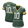 Womens Green Bay Packers Football Jersey Aaron Rodgers 12 17 10 Cotton Sports Tee Fan Wear Casual Game Day Outfit