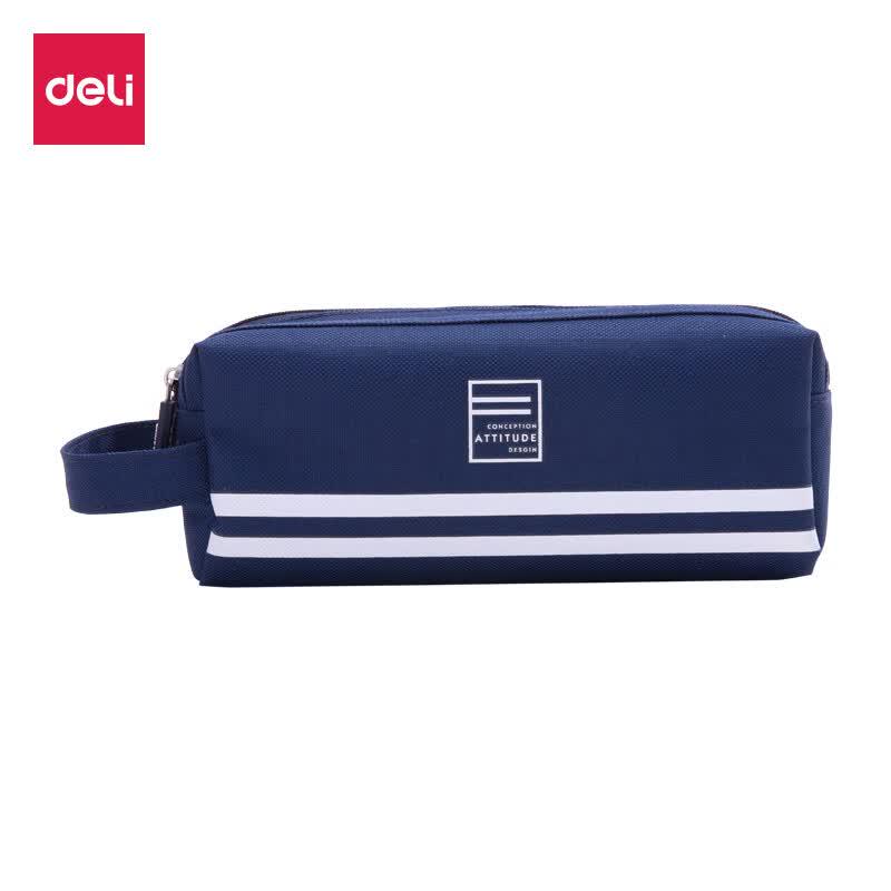 Deli 66772 Large Capacity Canvas Pencil Case