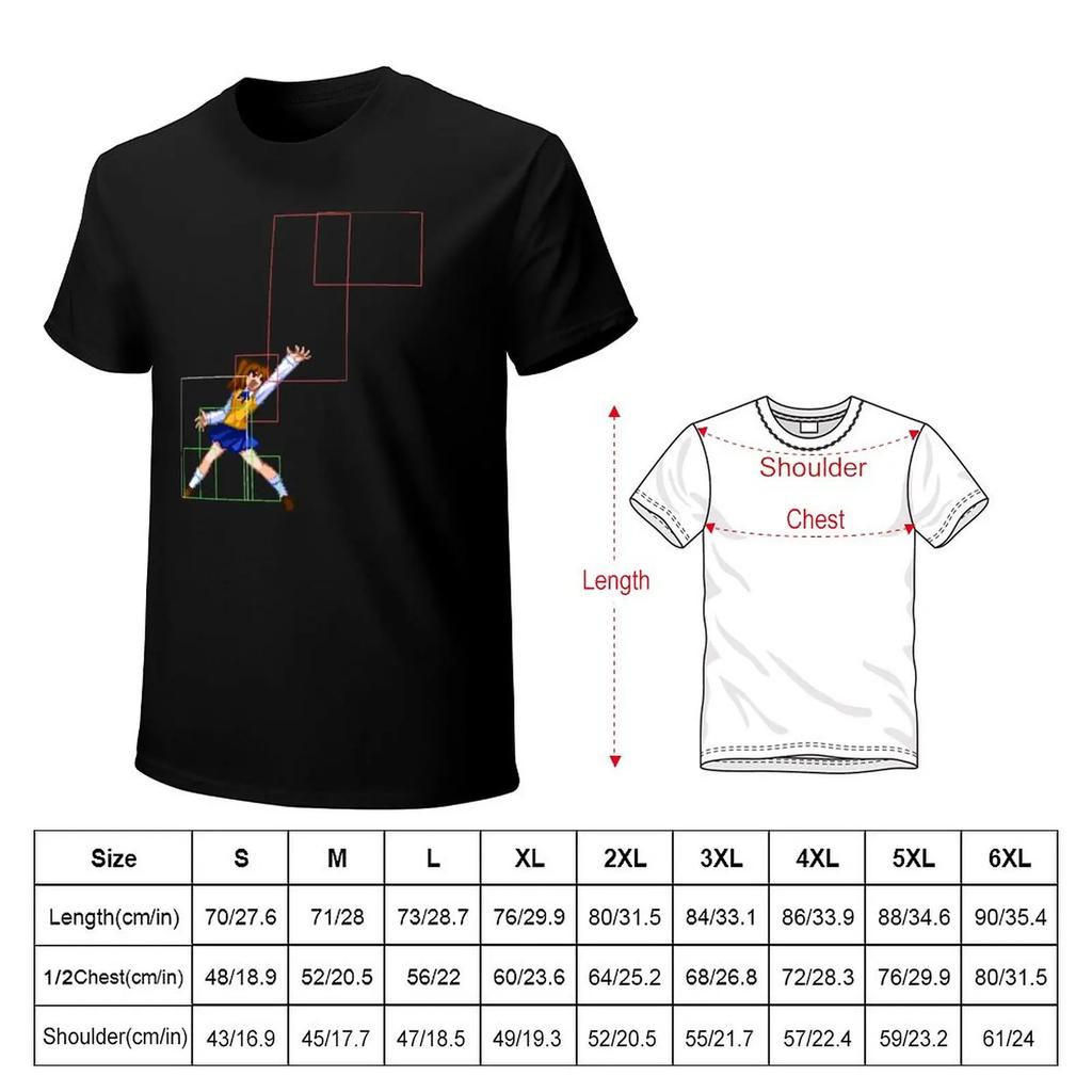 Melty Blood Actress Again Código Atual Satsuki 623C Camiseta para um menino anime masculina camisetas altas