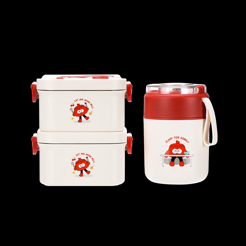 LUVHOO Insulated Lunch Box Set