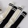 Girls' Striped Cotton Over-the-Knee High Socks - Summer Thin JK Style