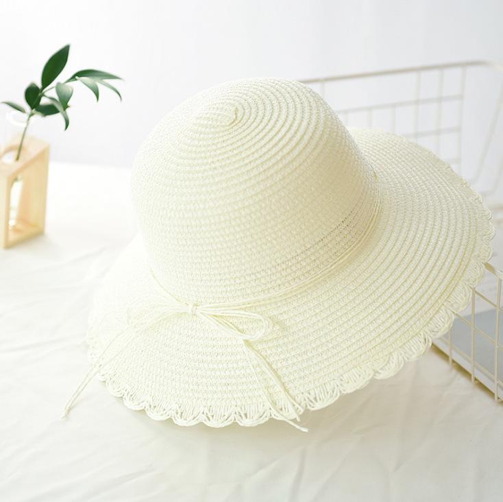 Leisure Women Breathable Fisherman Hat Beach Straw Hat