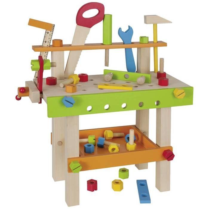 Table De Travail-jeu D'éveil En Bois - Eichhorn - 100001844 - Mixte - Enfant - A Partir De 3 Ans