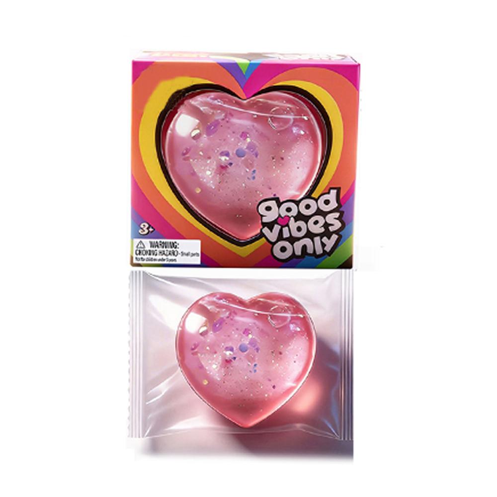 New Heart-Shaped Squeeze Fun Sensory Nice-Sicle Stress Relief Squishy Cube Anti-Anxiety Squeeze Object For Focus ADHD Population