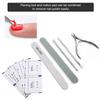 Nail File Cuticle Nippers Steel Pusher Nail Polish Removal Planing Tool Manicure Tool Set