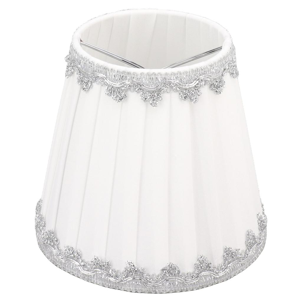 6Pcs Cloth Lampshade Modern Simple Candle Chandelier Light Shade Table Lampshade for Living Room